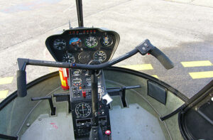 Hubschrauber Cockpit