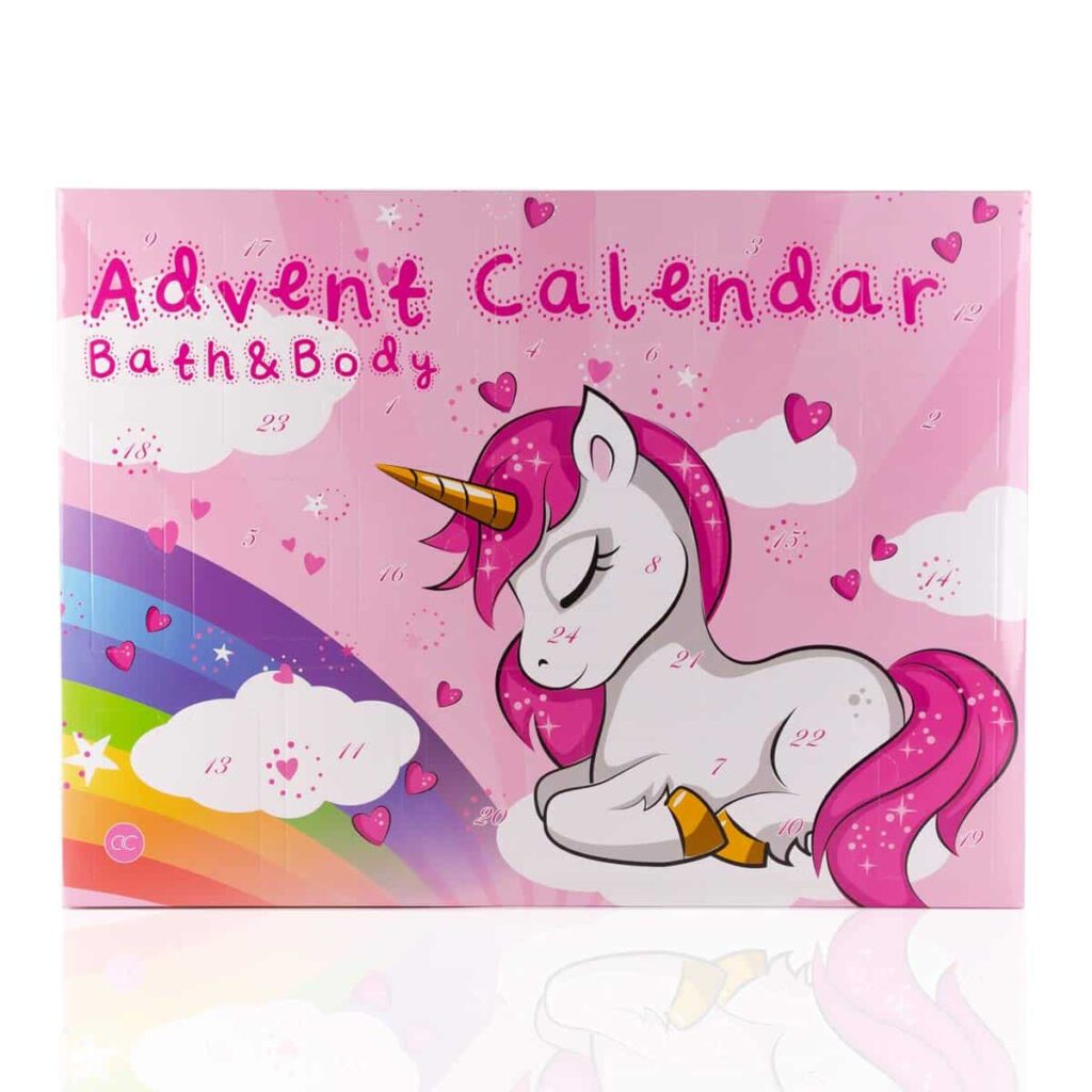 Kosmetik Adventskalender im Einhorn Style