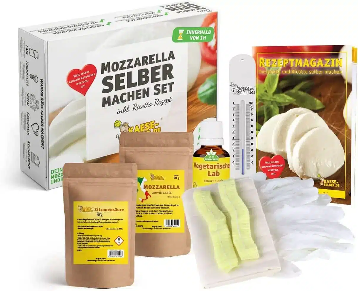 Mozzarella Selber machen Set