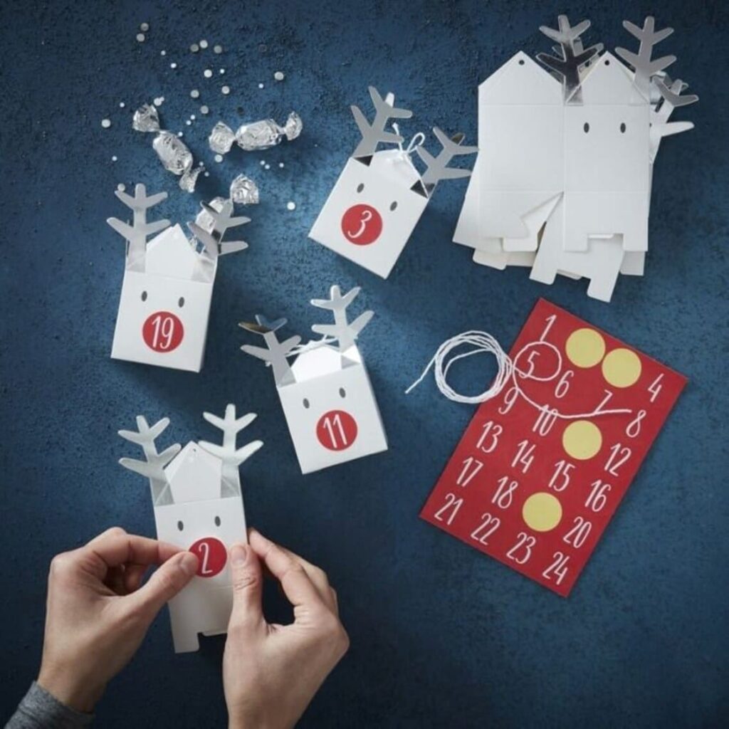 DIY Rentier Adventskalender - Bastelset zum Befüllen!