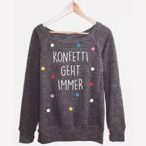 Sweater Konfetti-Pullover Hipster Vintage Punkte