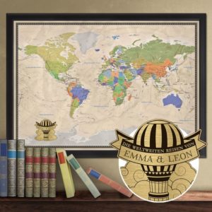 Weltkarte für Weltenbummler