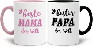 Tassenset für Mama und Papa