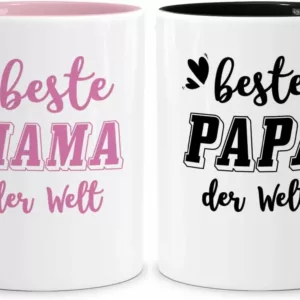 Tassenset für Mama und Papa