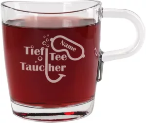 Lustige Tief-Tee-Tauchertasse