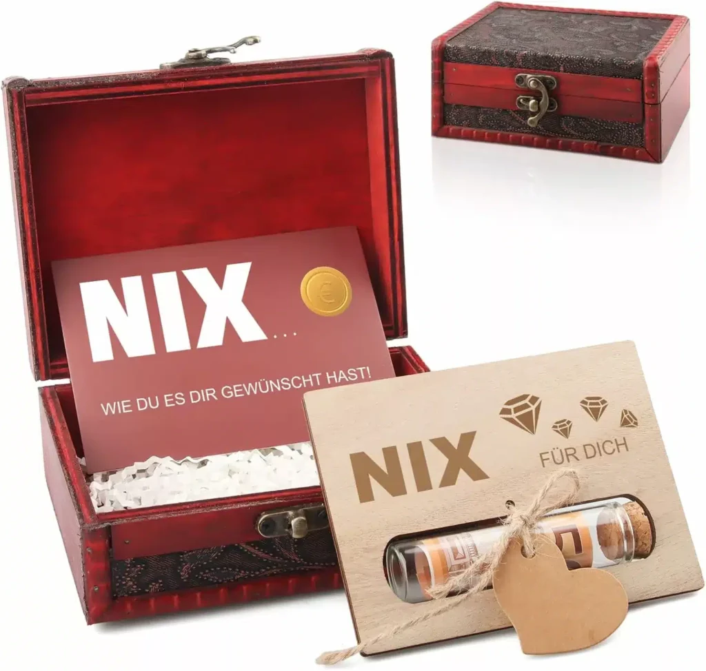 Wünsche mir nichts - ein Geschenk für Leute die schon alles haben - dieses Geschenk haben Sie noch nicht