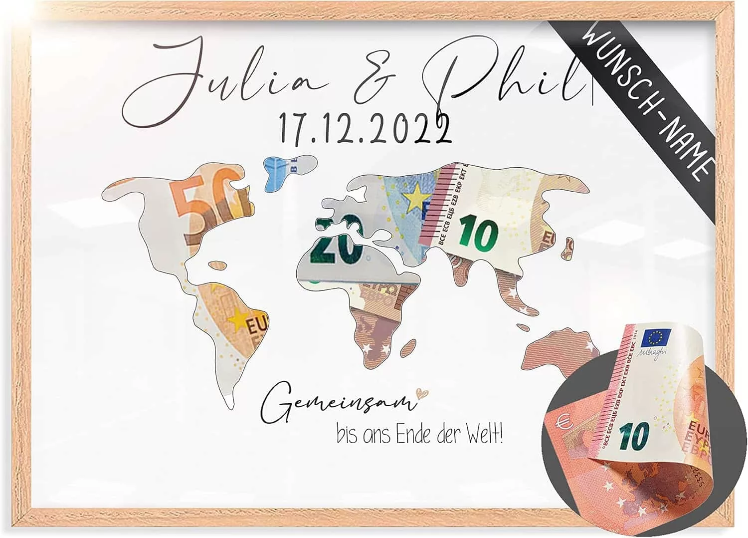 Geldgeschenk zur Hochzeitsreise
