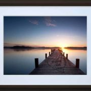 Romantisches Sonnenuntergangsbild mit Wunschnamen