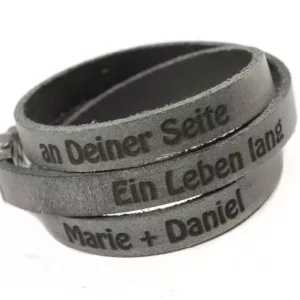 Wickelarmband aus Leder