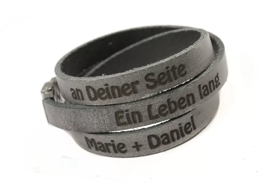 Wickelarmband aus Leder