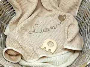 personalisierbare Babydecke