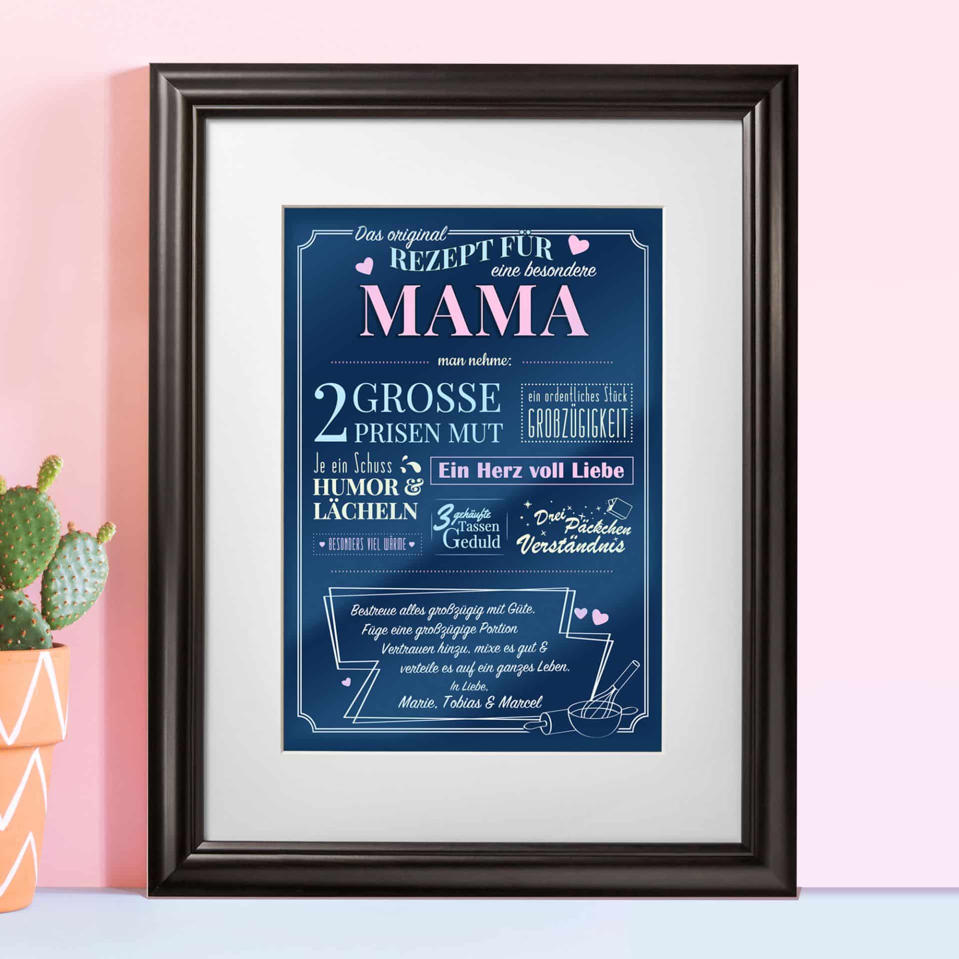 persönliches Wandbild für Mama