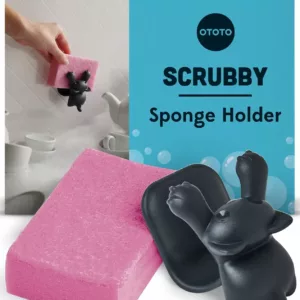 Scrubby Schwammhalter Katze Grau – Das originelle Küchen-Gadget