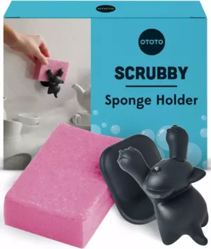 Scrubby Schwammhalter Katze Grau – Das originelle Küchen-Gadget