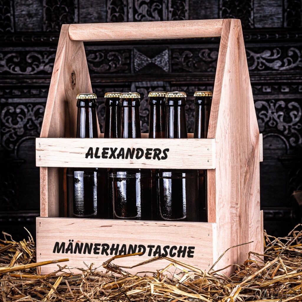 lustige Bierträger mit Gravur