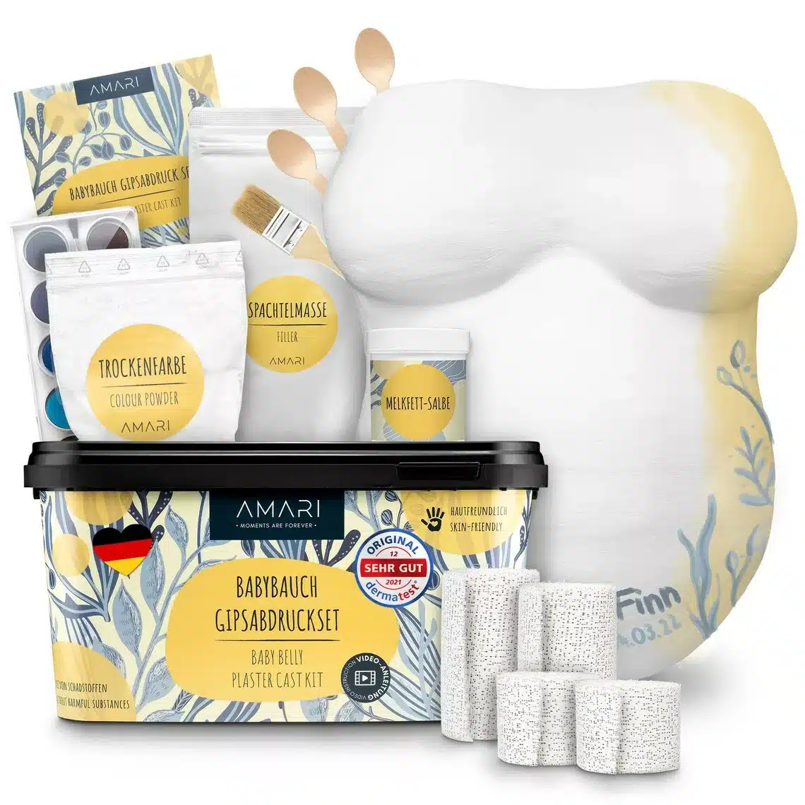 Gipsset Babybauch-Abdruck