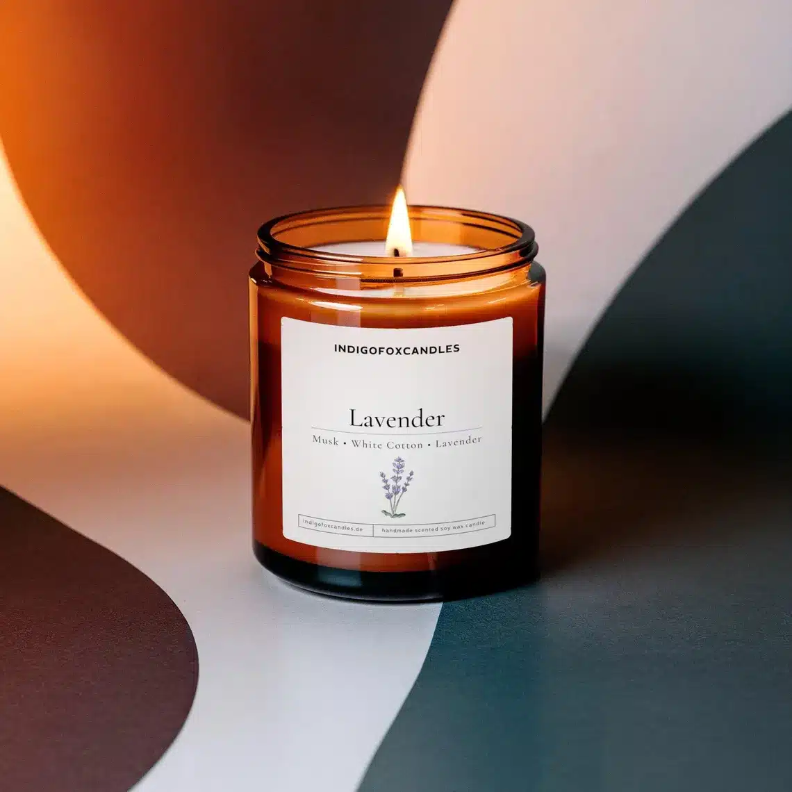 Lavendel Duftkerze zum Entspannen
