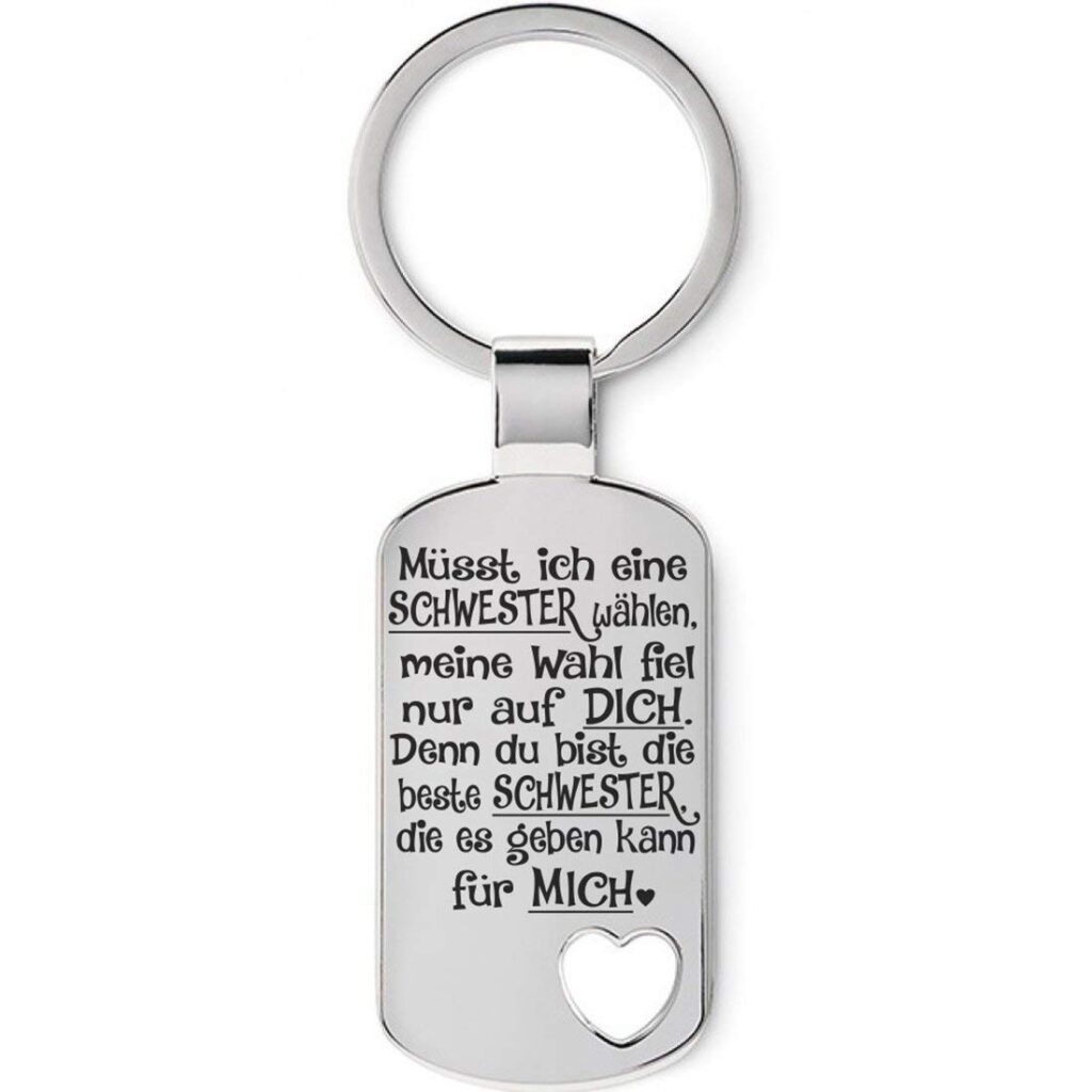 Schlüsselanhänger für Deine Schwester