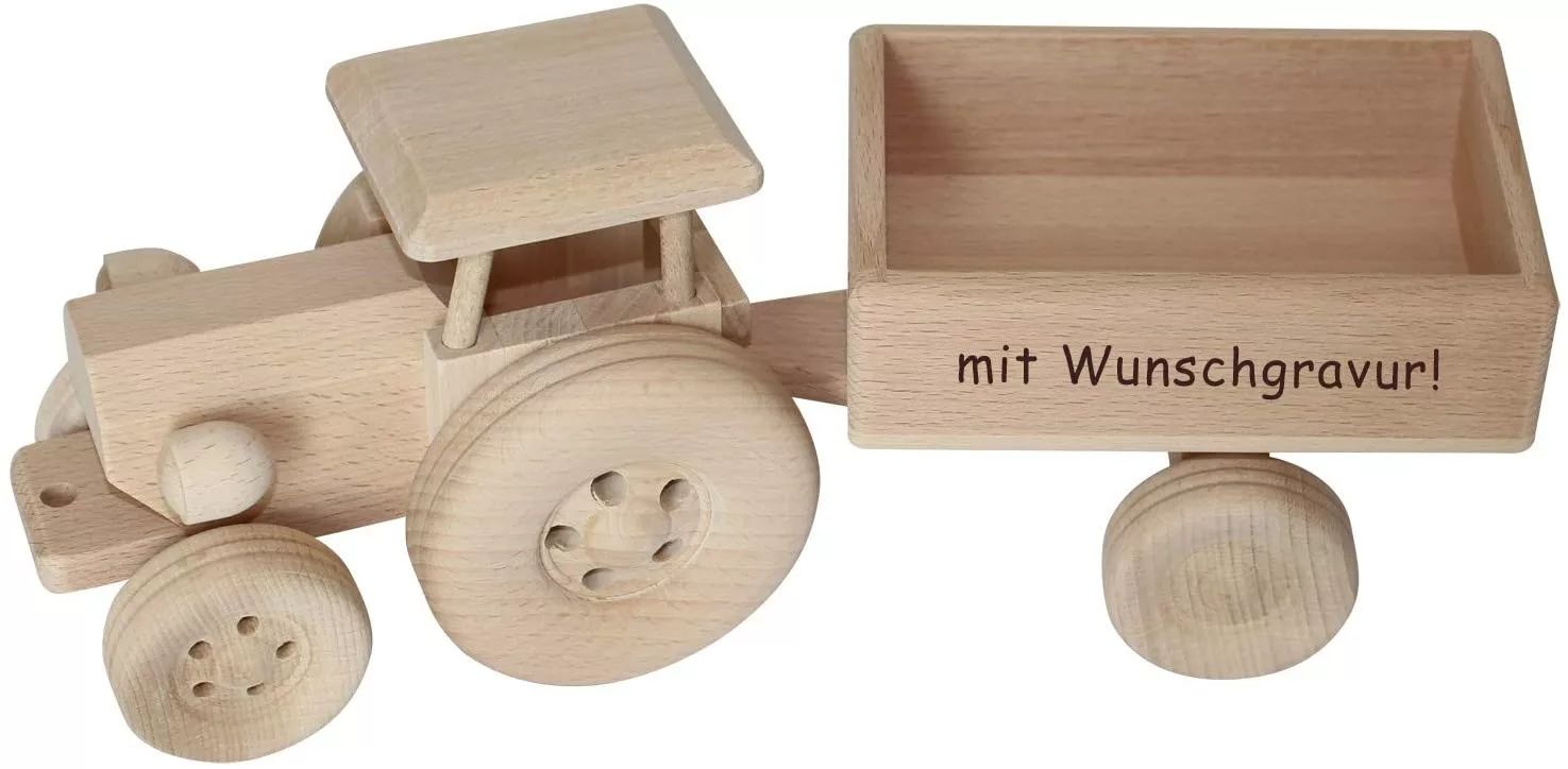 Holztraktor für Kinder