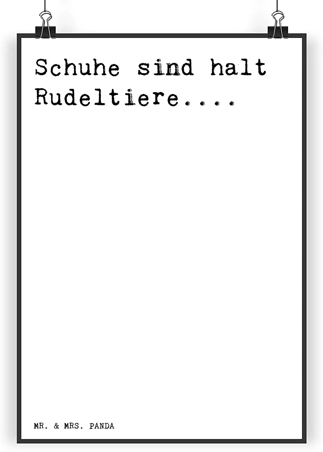 Poster Schuhe sind Rudeltiere