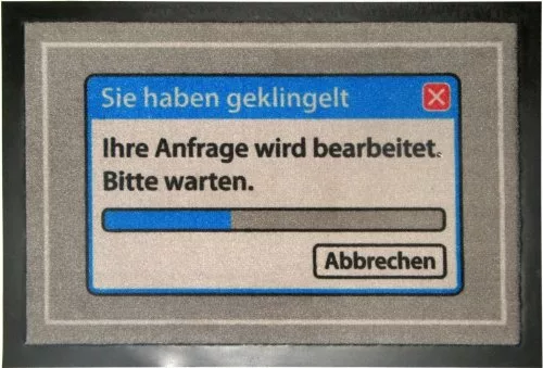 Humorvolle Fußmatte