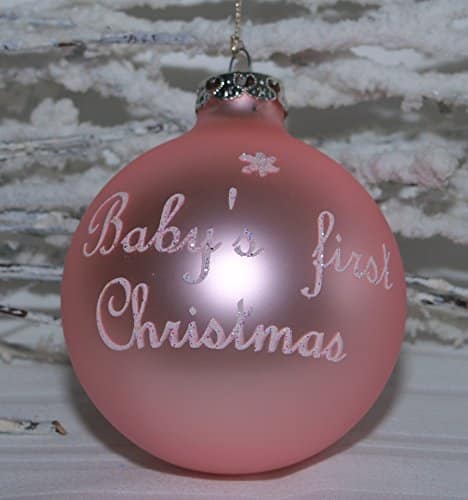 Babys Christmas zum 1 Weihnachtsfest Erste Schritte 8cm Inge-Glas® Christbaum 