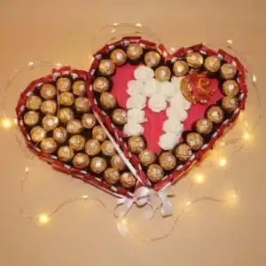 Pralinen-Herzbox mit Gravur