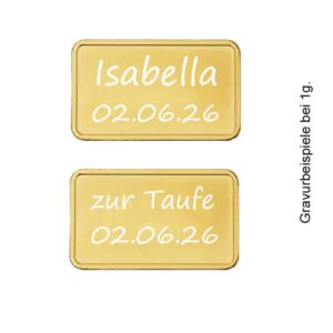 Der echte Goldbarren
