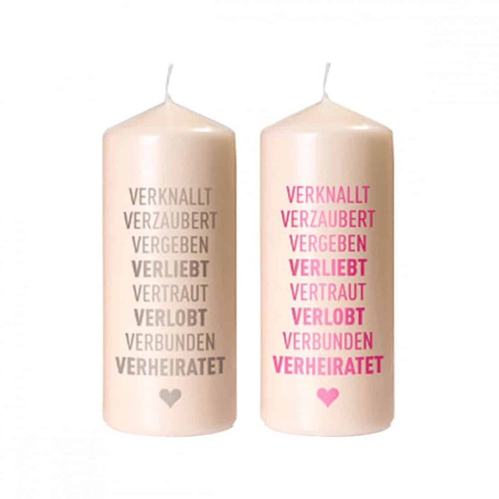 Kerze für Verliebte