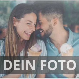 Personalisierbares Glasschneidebrett mit Foto