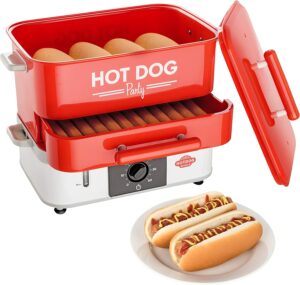 Hotdog Maker mit Brötchenwärmefach