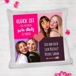 Personalisiertes Fotokissen für die beste Freundin