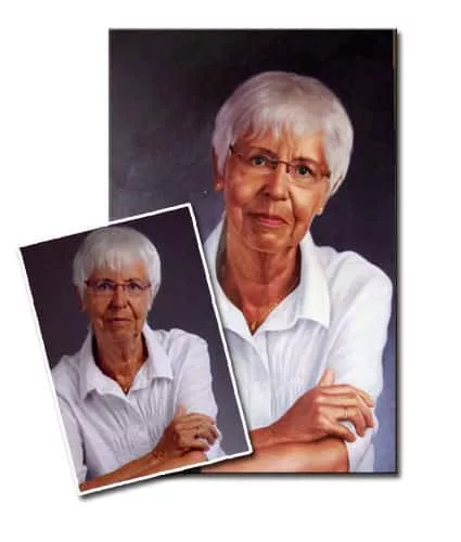 Handgemaltes Ölportrait