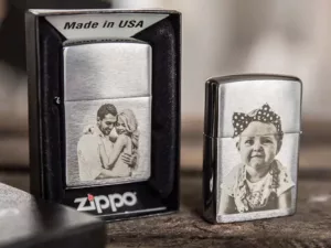 Original Zippo mit Foto-Gravur