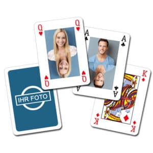 Individuelle Kartenspiel-Klassiker mit Ihren Fotos (Poker, Skat ...)!