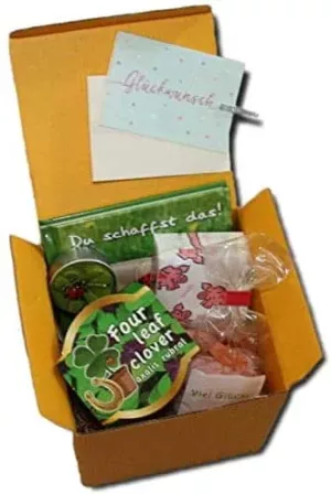 Glückwunschbox mit Snacks