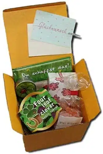 Glückwunschbox mit Snacks