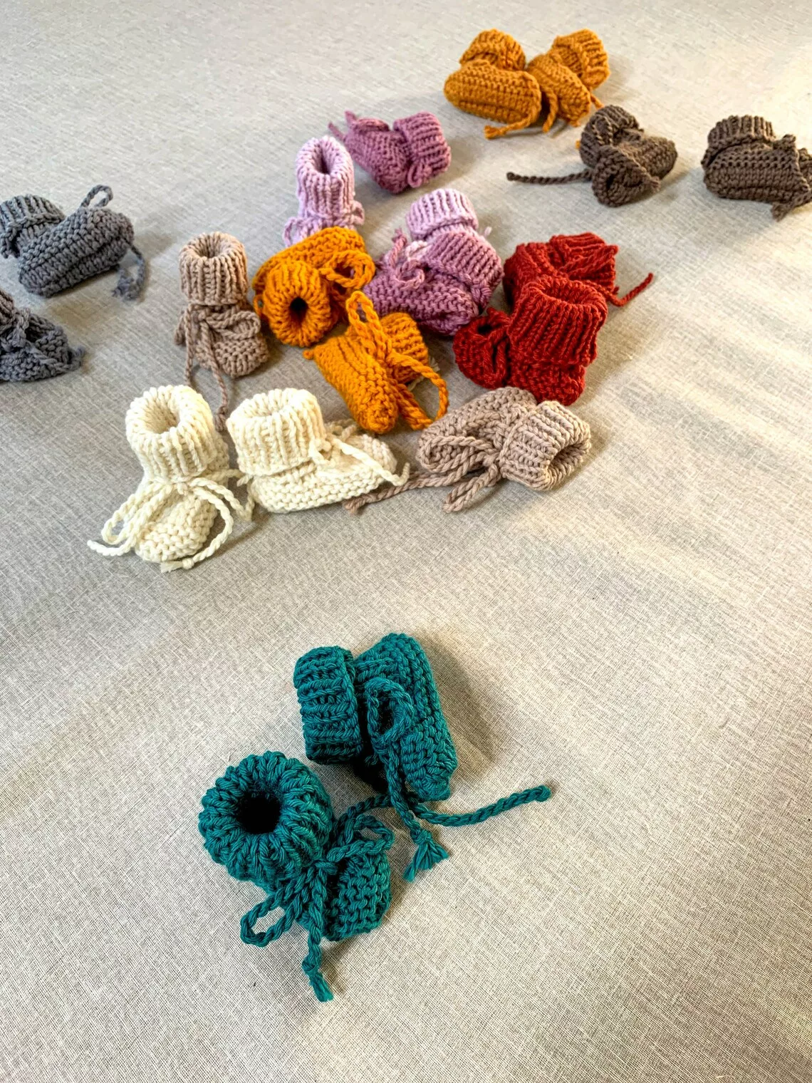 Babygeschenk Strickschühchen