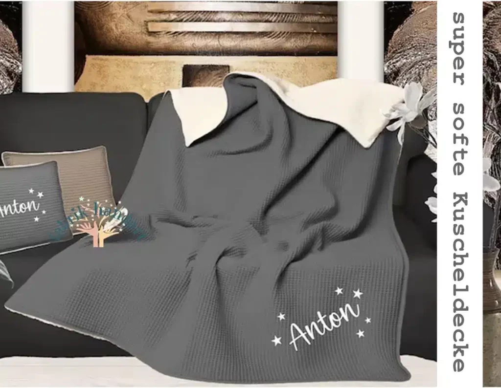 Personalisierbares Kuscheldecke