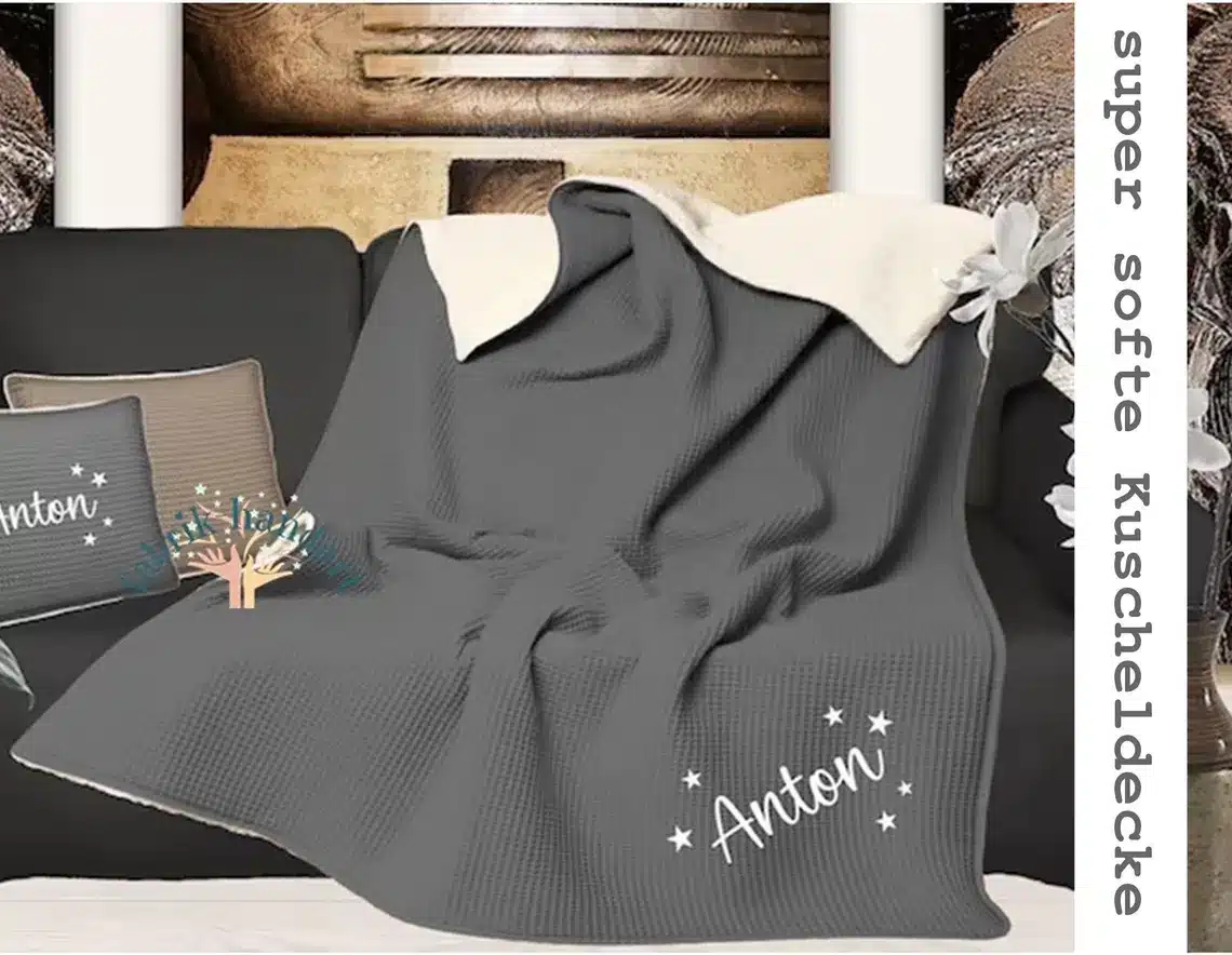 Personalisierbares Kuscheldecke