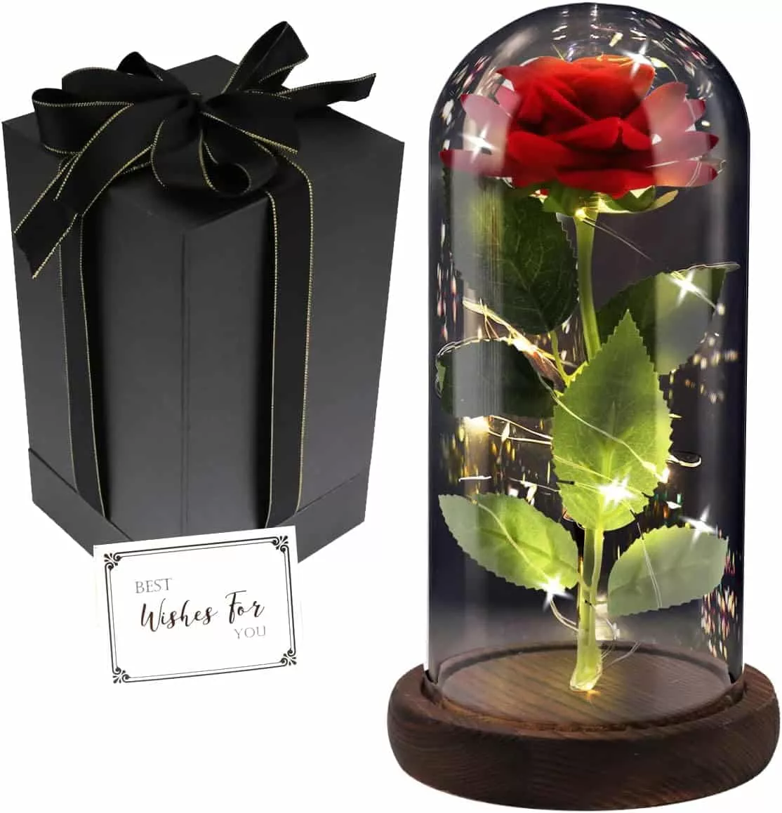 Rose im Glas