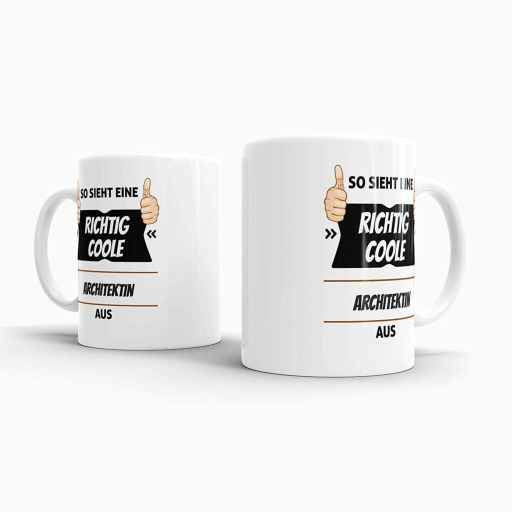 tasse für Architektin