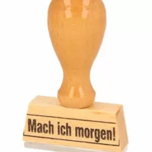 "Mache ich Morgen" Stempel