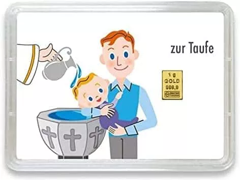 Goldbarren zur Taufe
