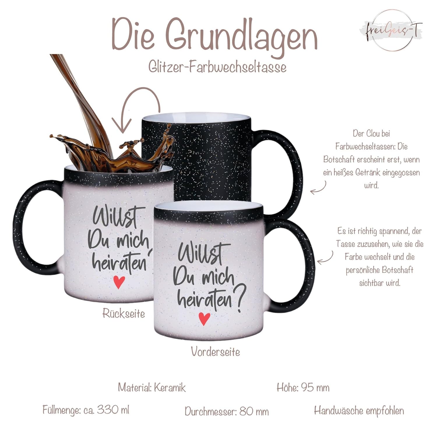 Tasse für Heiratsantrag