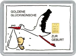 Goldbarren zur Geburt