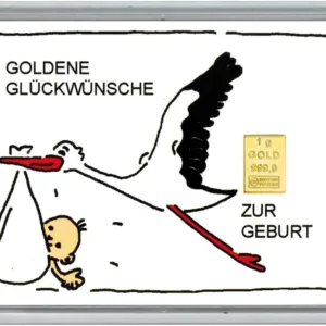 Goldbarren zur Geburt