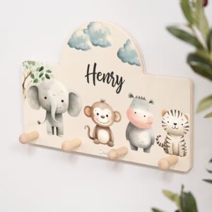 Kindergarderobe aus Holz