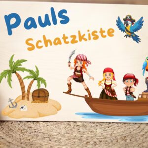 Piraten Schatzkiste mit Münzen