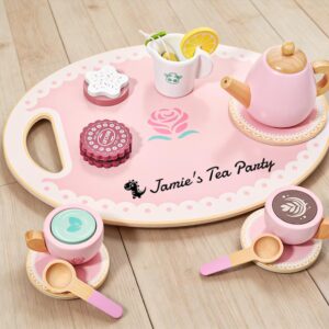 Teeset aus Holz für Kinder